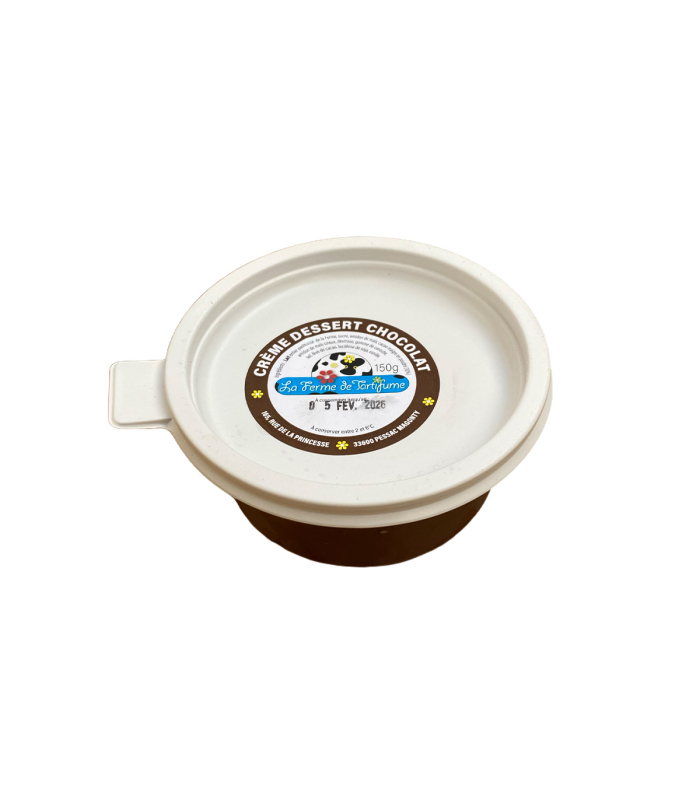 Crème dessert chocolat de la ferme de Tartifume (150g)
