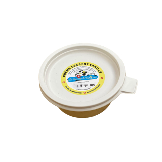 Crème dessert vanille de la ferme de Tartifume (150g) - Ferme urbaine aquaponique à Bordeaux