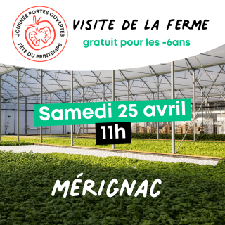 Visite Samedi 25 Avril - 11H "Fête du printemps" - Ferme urbaine aquaponique à Bordeaux