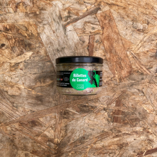 Rillettes de canard, 200g (pièce) - Ferme urbaine aquaponique à Bordeaux