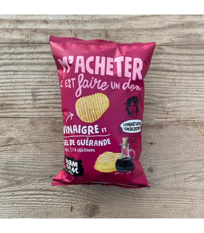 Chips vinaigre & sel de Guérande Ramdam Social (125g)