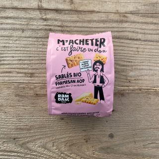Sablés parmesan & graine de chia Ramdam Social (100g) - Ferme urbaine aquaponique à Bordeaux