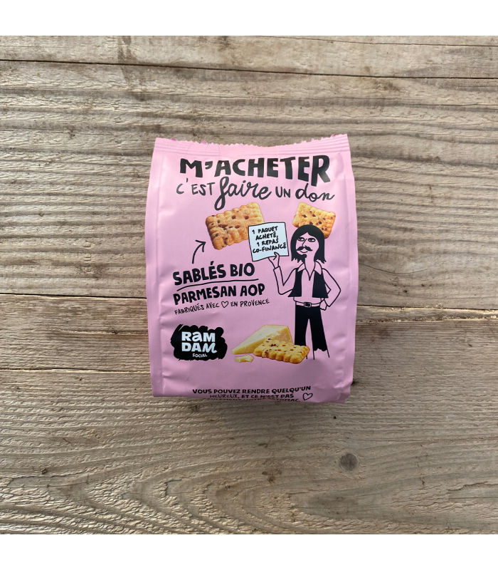 Sablés parmesan & graine de chia Ramdam Social (100g)