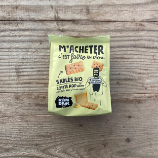 Sablés comté & sésame Ramdam Social (100g) - Ferme urbaine aquaponique à Bordeaux