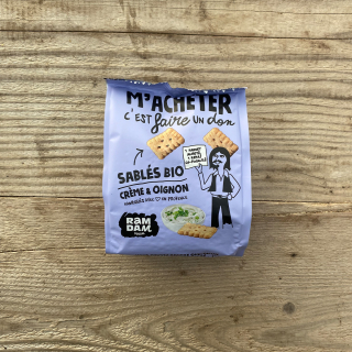 Sablés crème & oignon Ramdam Social (100g) - Ferme urbaine aquaponique à Bordeaux
