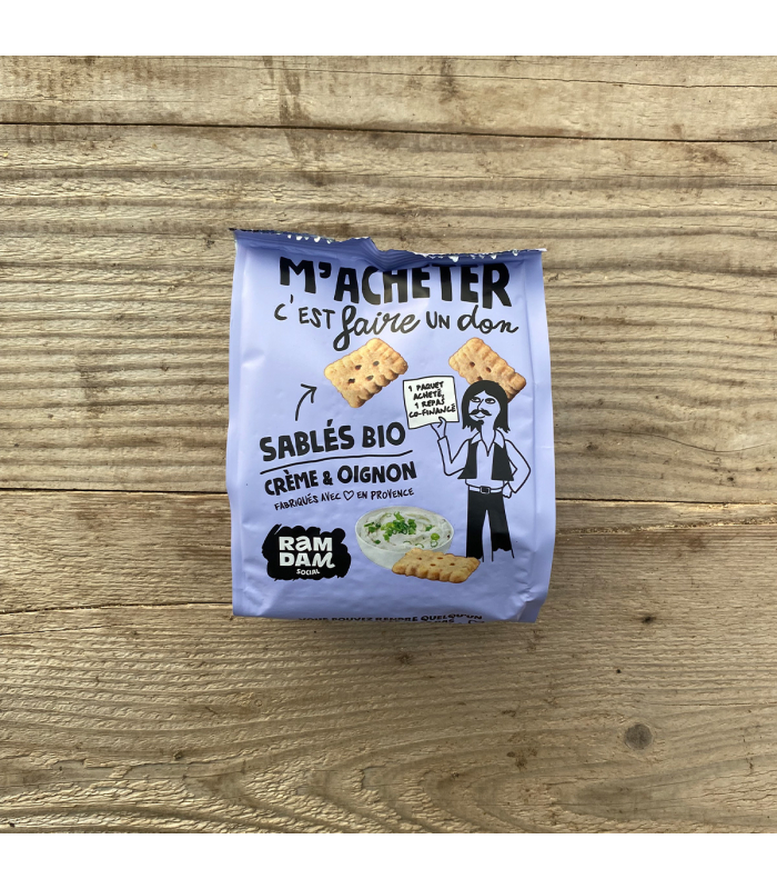 Sablés crème & oignon Ramdam Social (100g)