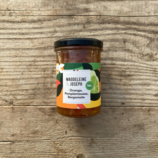 Confiture d'orange, pamplemousse et bergamote, 240g (pièce) - Ferme urbaine aquaponique à Bordeaux