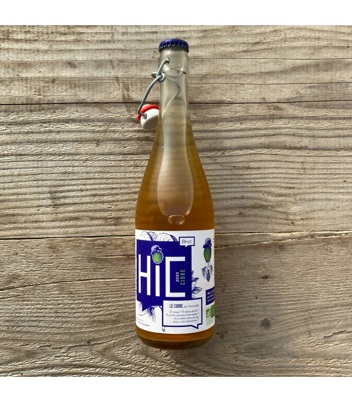 Cidre brut Cidrerie Hic - 75cl (pièce)