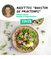 Atelier "Recettes booster de printemps" & dégustation -11h15 (1 place) le 25 avril 2026