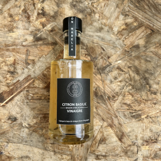 Vinaigre Citron Basilic Maison Marelia (25cL) - Ferme urbaine aquaponique à Bordeaux