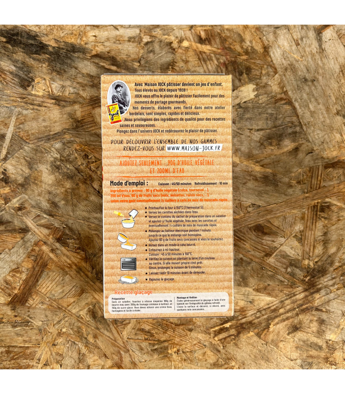 Préparation pour carrot cake Maison Jock (300g)
