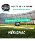 Visite Samedi 25 Juillet - 11H