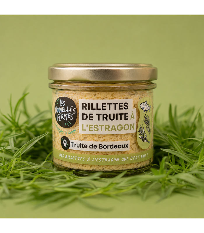 Rillettes de truite à l'estragon, 90g (pièce)