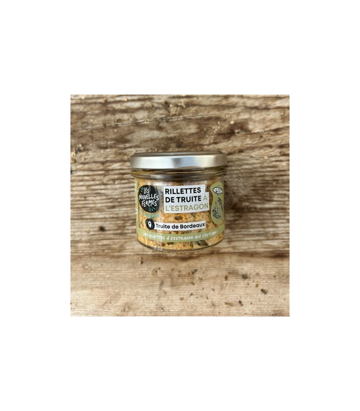 Rillettes de truite à l'estragon, 90g (pièce)