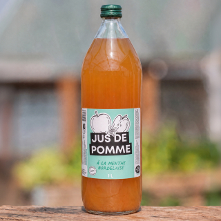 Jus de pomme à la menthe (1L) - Ferme urbaine aquaponique à Bordeaux