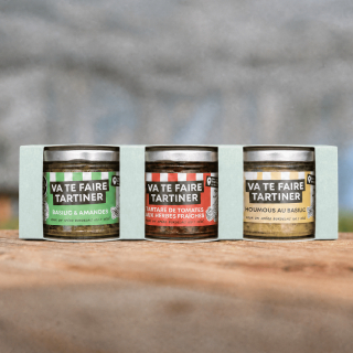 Coffret 3 tartinables végétaux (pièce) - Ferme urbaine aquaponique à Bordeaux