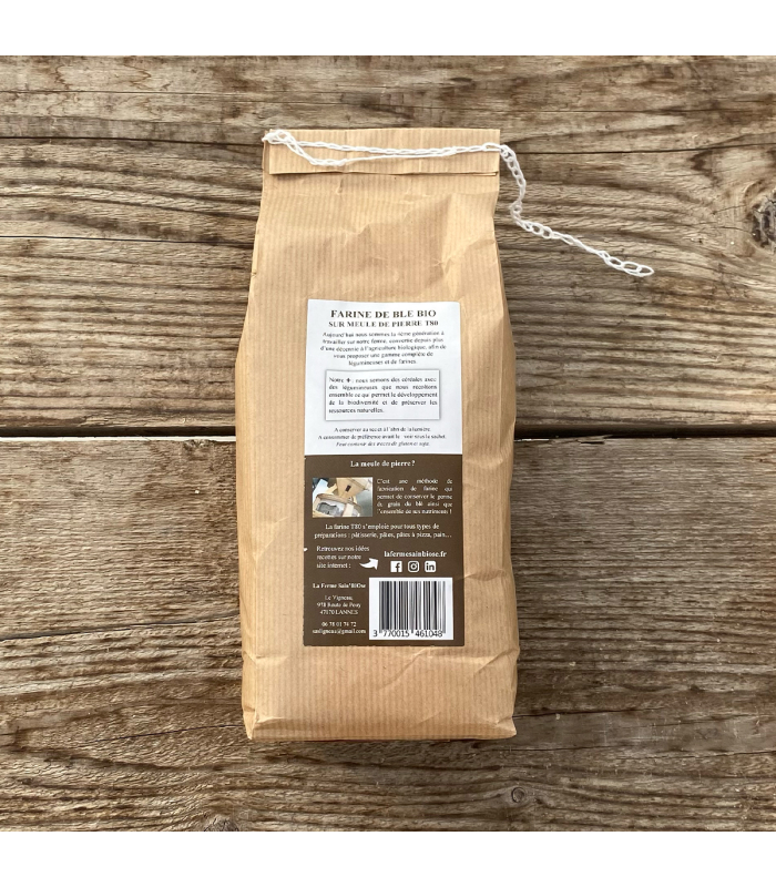 Farine de blé bio T80 (1kg)