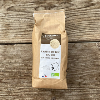 Farine de blé bio T80 (1kg) - Ferme urbaine aquaponique à Bordeaux