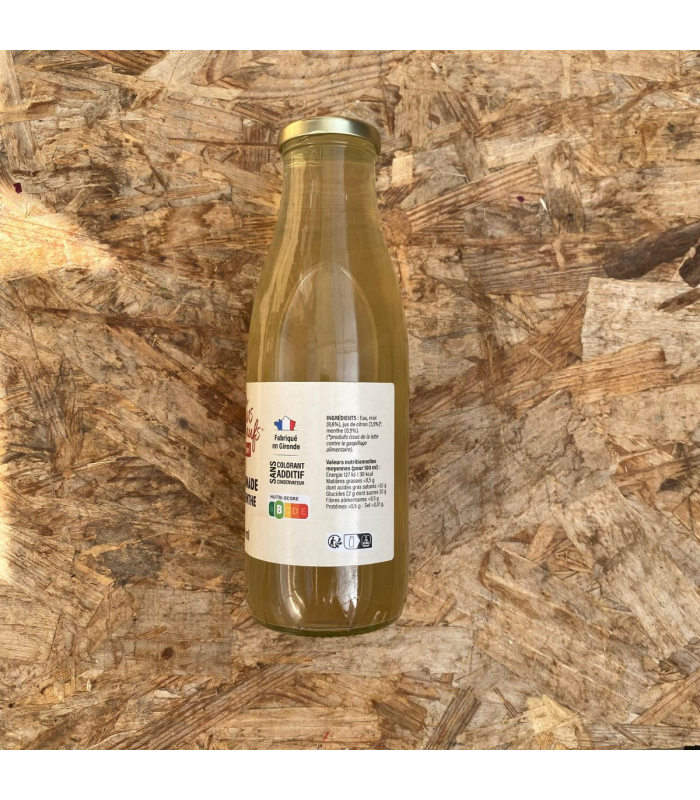 Citronnade miel menthe 75cl (pièce)