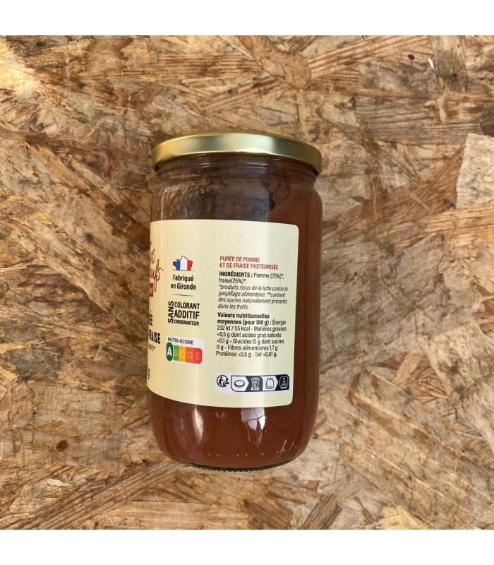 Purée de pomme fraise 690g (pièce)