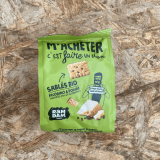 Sablés pecorino & poivre Ramdam Social (100g) - Ferme urbaine aquaponique à Bordeaux