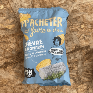 Chips chèvre & romarin Ramdam Social (125g) - Ferme urbaine aquaponique à Bordeaux
