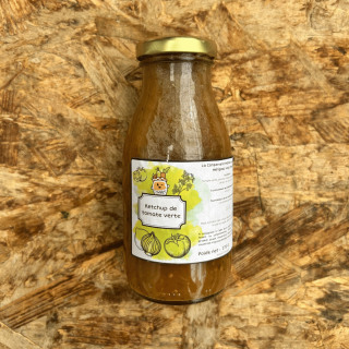 Ketchup de tomates vertes, 275 g (pièce) - Ferme urbaine aquaponique à Bordeaux