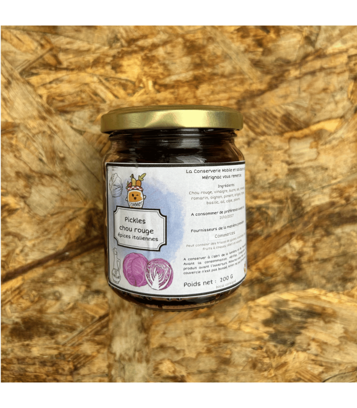 Pickles de chou rouge, 200 g (pièce)