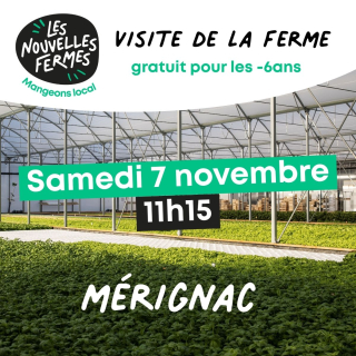 Visite Samedi 7 Novembre - 11H15 - Ferme urbaine aquaponique à Bordeaux