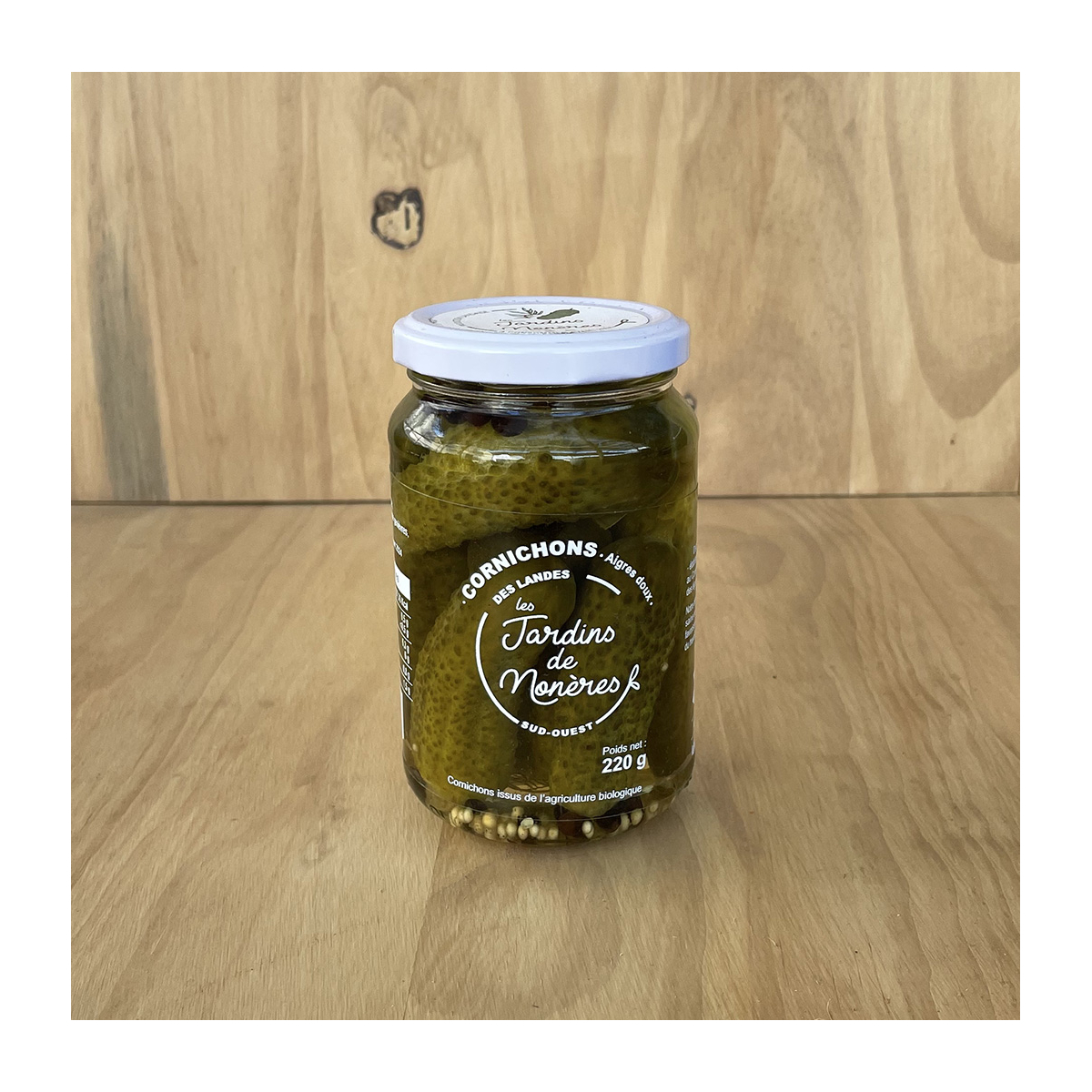 Cornichons en bocal (450g) - Rue des producteurs