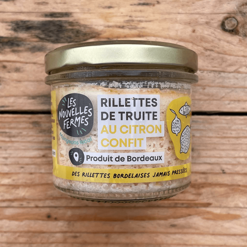 Rillettes de truite au citron, 90g (pièce)