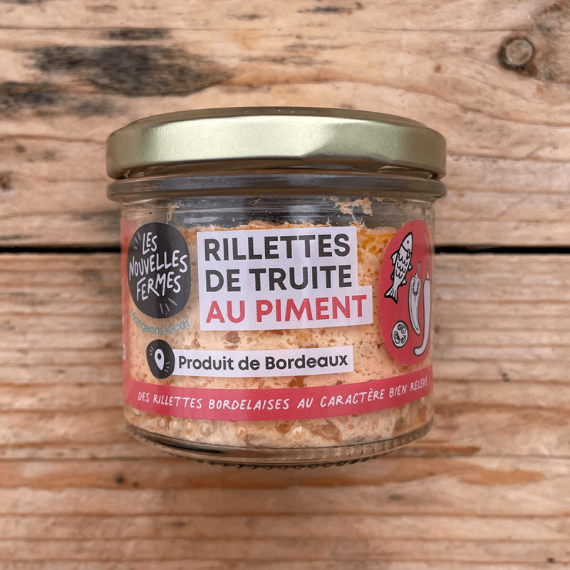 Rillettes de truite au piment d'Espelette, 90g (pièce)