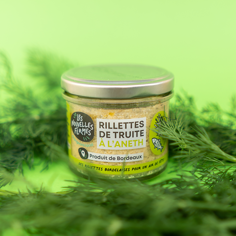 Rillettes de truite à l'aneth, 90g (pièce)