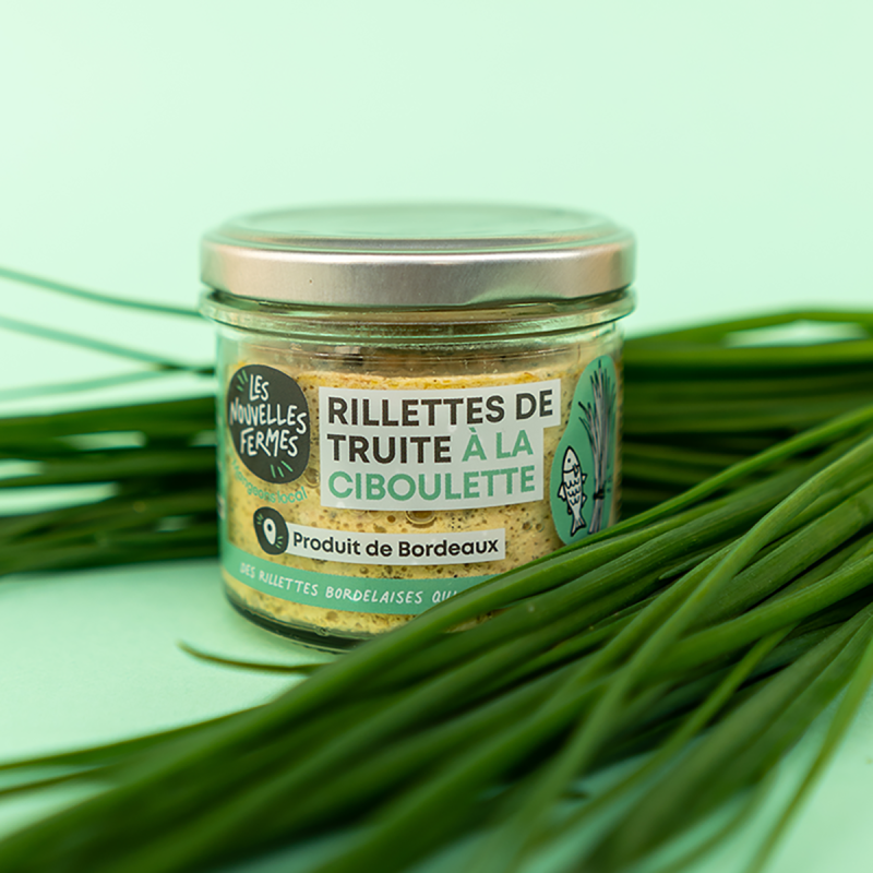 Rillettes de truite à la ciboulette, 90g (pièce)