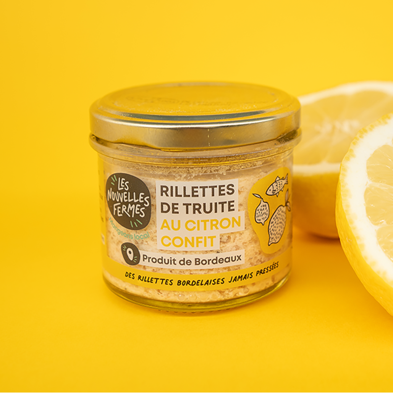 Rillettes de truite au citron, 90g (pièce)