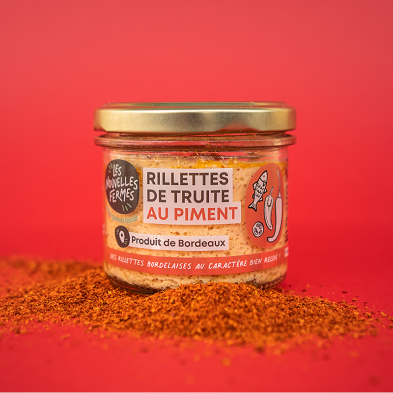Rillettes de truite au piment d'Espelette, 90g (pièce)