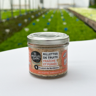 Rillettes de truite fraiche & fumée, 90g (pièce) - Ferme urbaine aquaponique à Bordeaux
