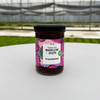 Confiture framboise , 240g (pièce) - Ferme urbaine aquaponique à Bordeaux