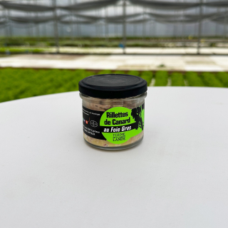 Rillettes de canard au foie gras 100g (pièce) - Ferme urbaine aquaponique à Bordeaux