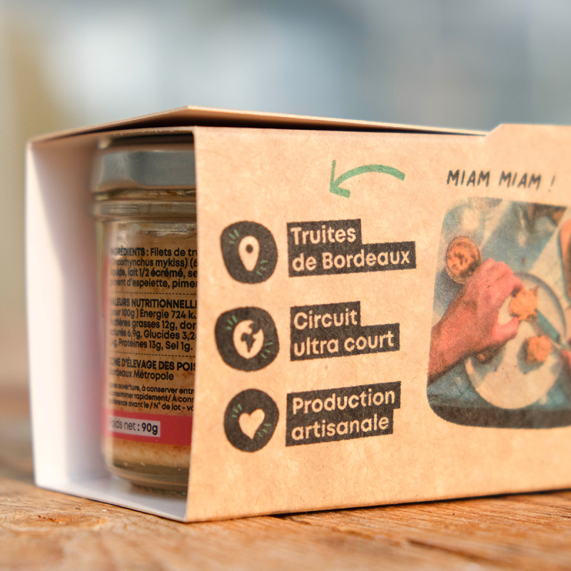 Coffret 3 rillettes de truite (pièce)