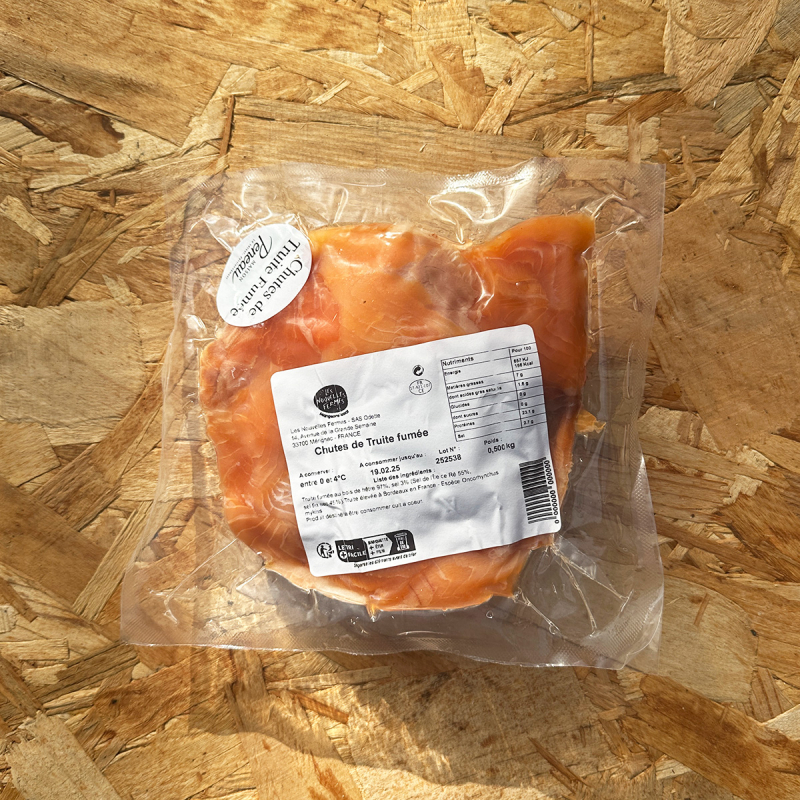 Chute de truite fumée bordelaise (500g)