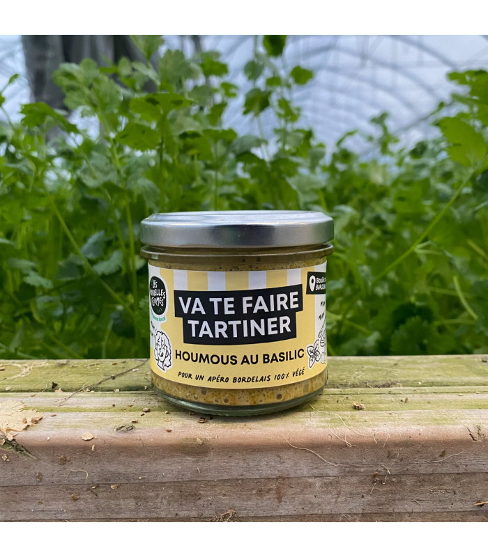 Tartinable Houmous au Basilic Vert, 90g (pièce)